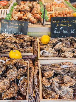 Marché aux poissons à Trouville
