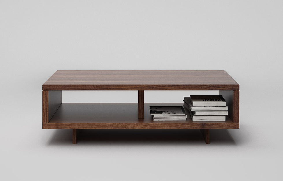 Couchtisch ct44 Holz a3 Nussbaum