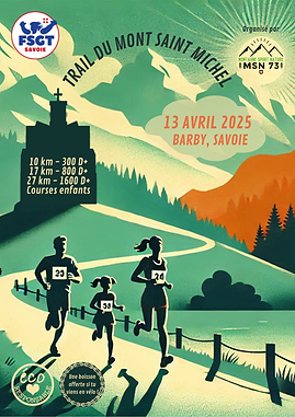 affiche trail Mont Saint Michel 2025