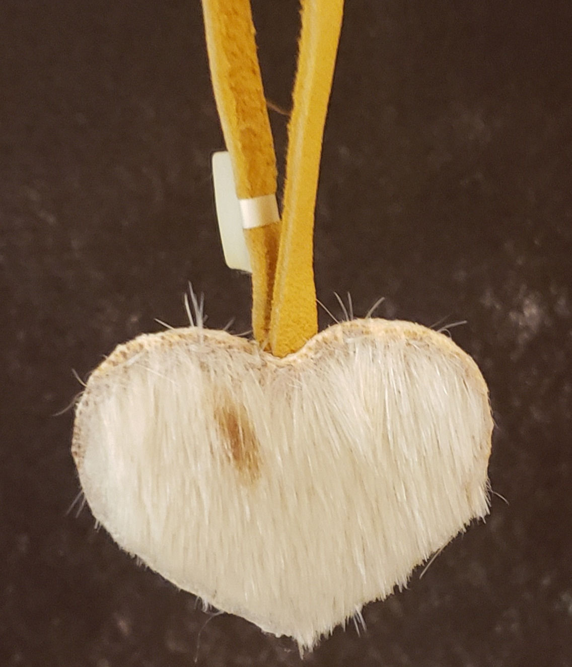 Inuit Seal Skin Heart Ornament