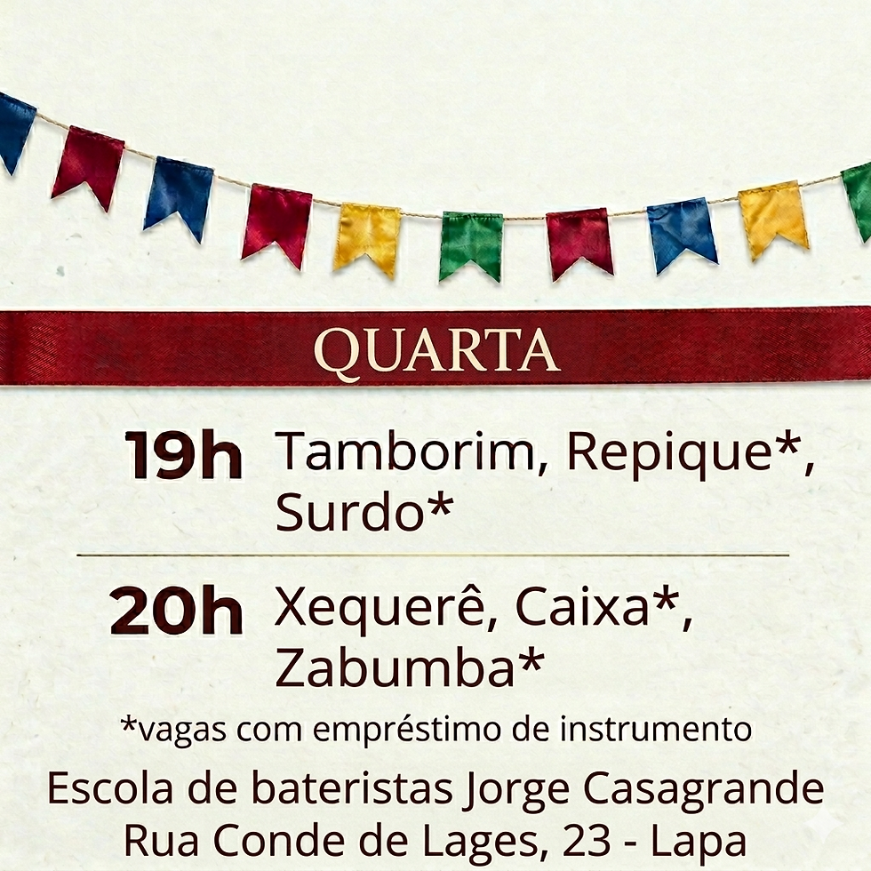 Turma de Quarta - Cancelada