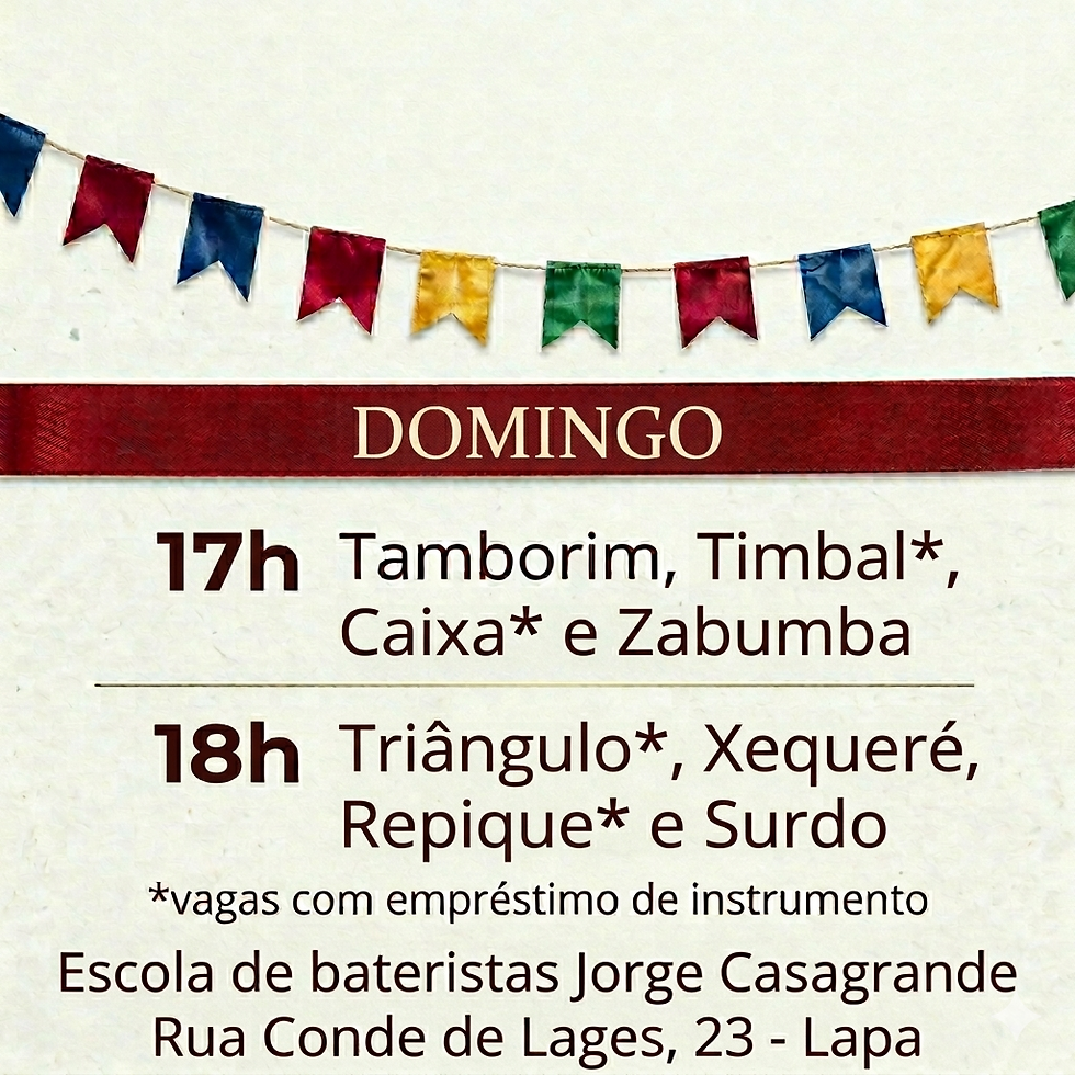 Turma de Domingo - Lapa - Junino 2026