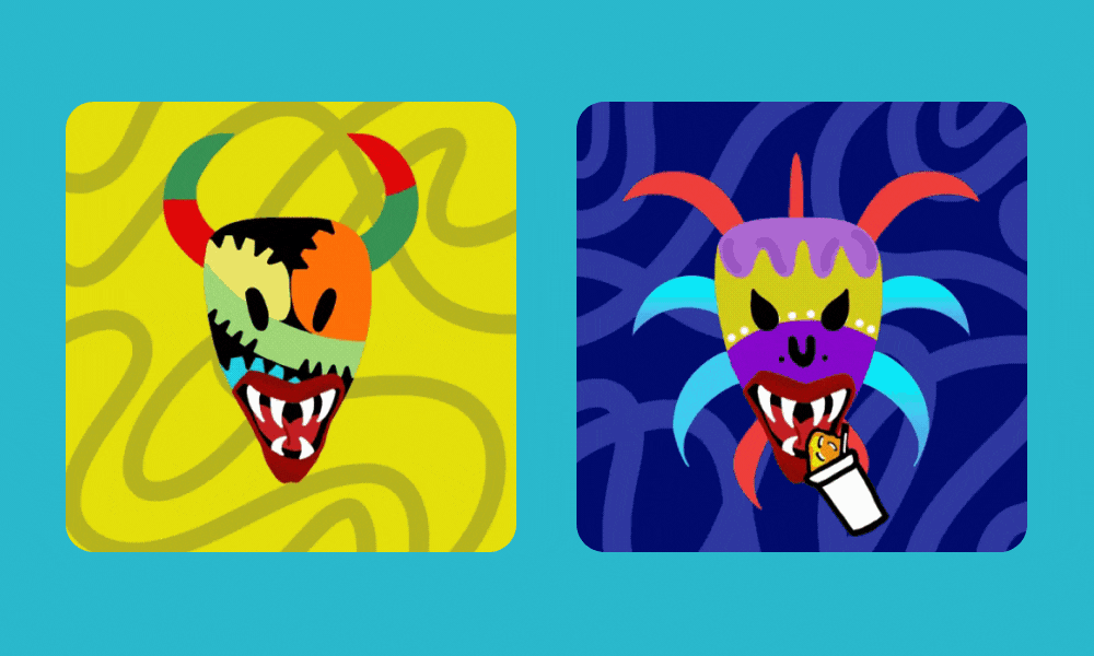 Cyber Vejigantes is a collection of 1,858 Vejigantes Masks randomly generated NFT’s on the