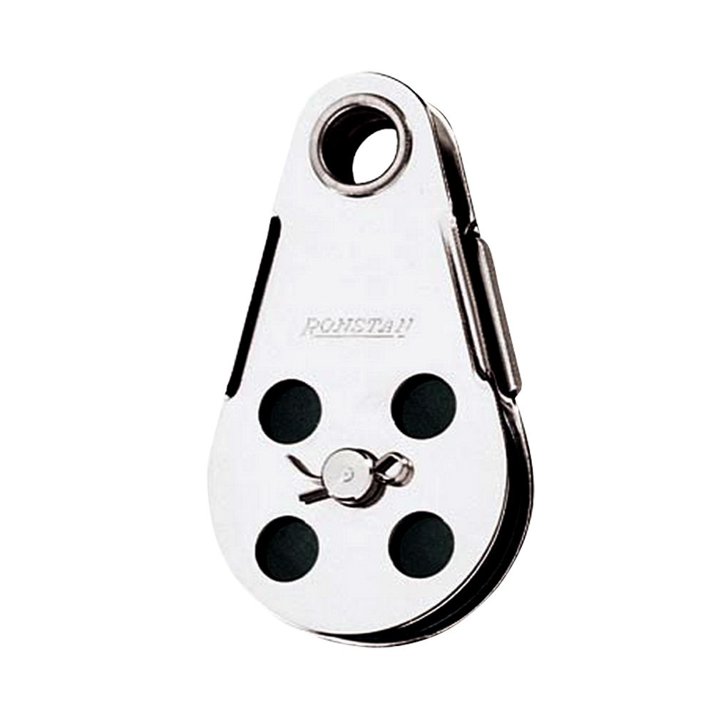 Ronstan Wire Block - Tubular Rivet Head w/Removable Nylatron® Sheave - 45mm (1-3