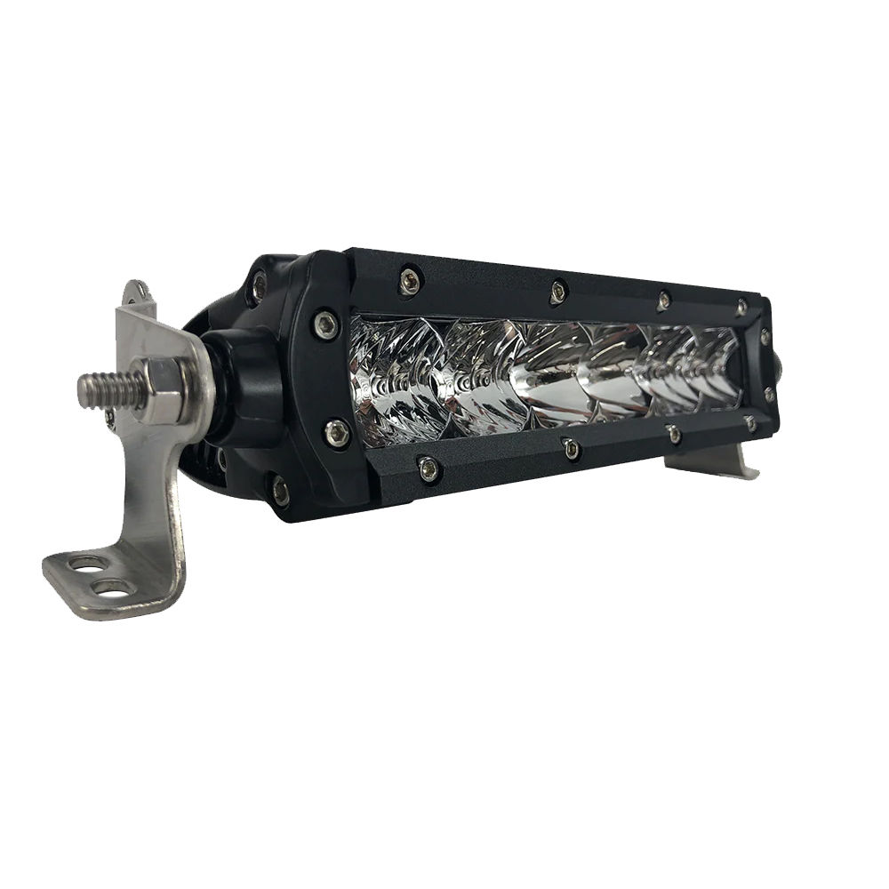 Black Oak Pro Series 3.0 Single Row 6" LED Light Bar - Combo Optics - Black Hous