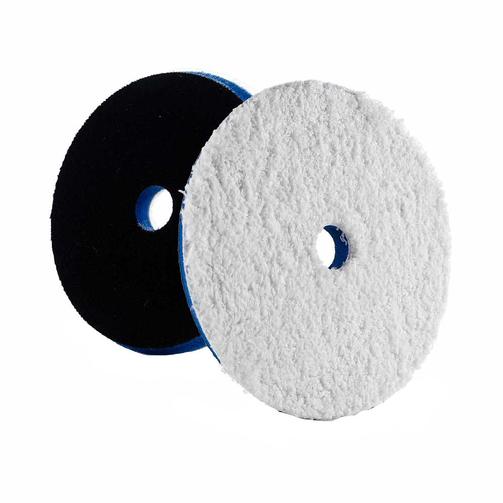 Lake Country HDO Heavy Cutting Microfiber Pad 6.5" - Blue Foam w/White Microfibe