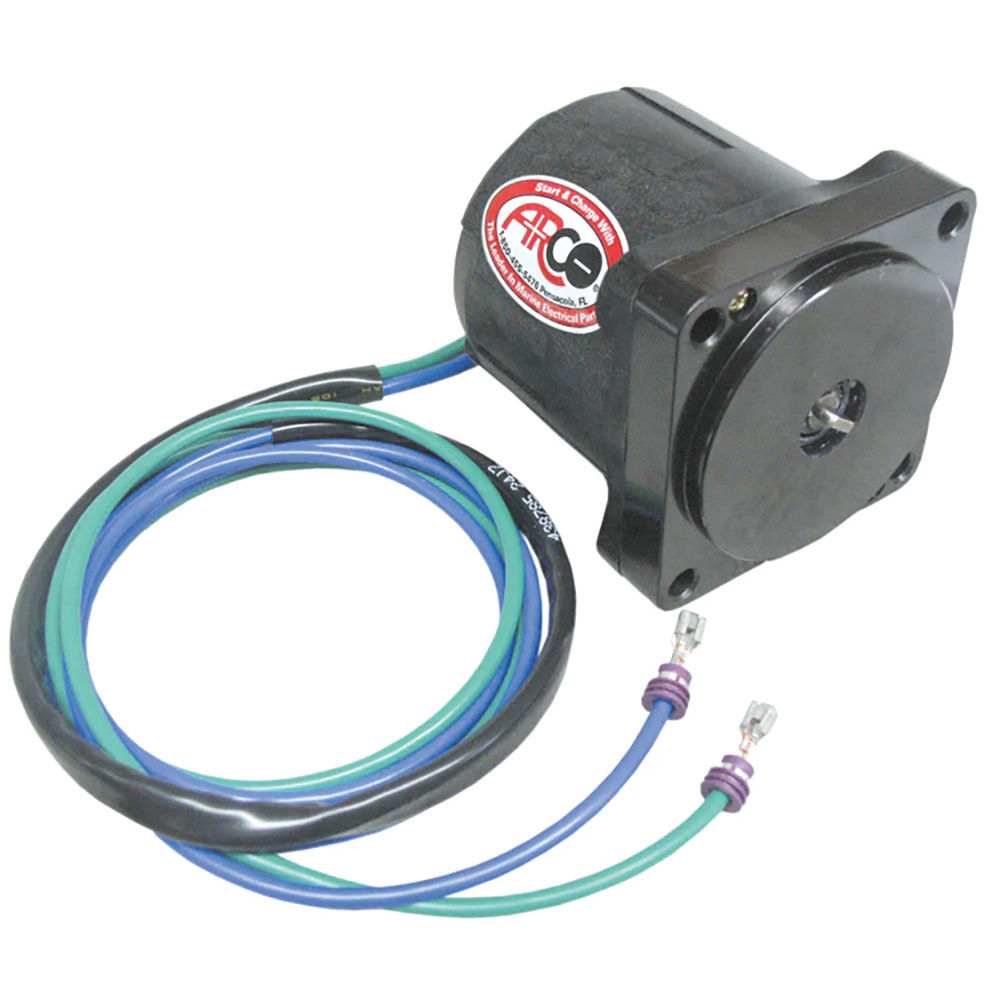 ARCO Marine Replacement Outboard Tilt Trim Motor - Johnson/Evinrude, 2-Wire, 4 B