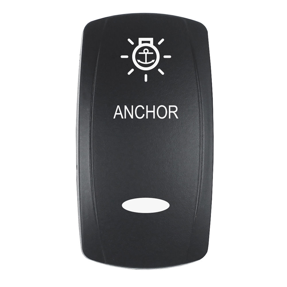 Pacer Actuator - 'ANCHOR' f/V Series Contura Switches - Black - Laser Etched (To