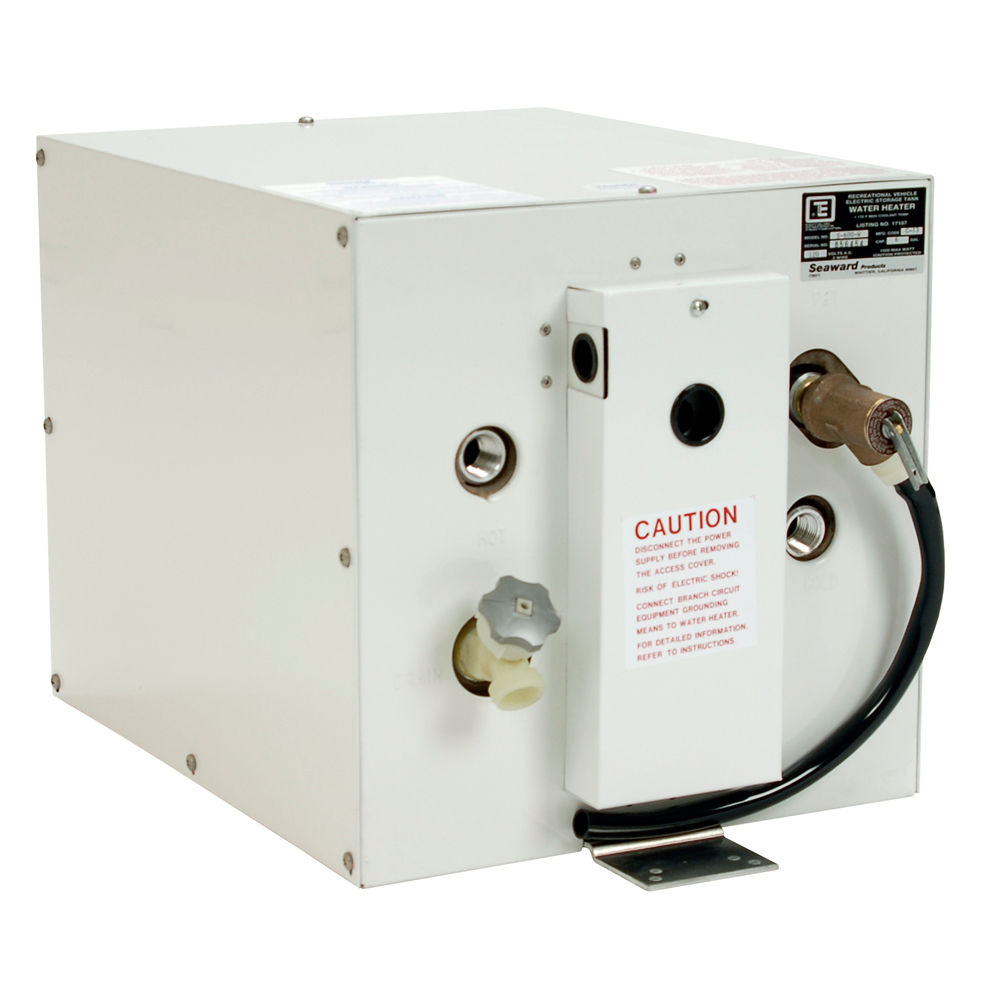 Whale Seaward 6 Gallon Hot Water Heater w/Rear Heat Exchanger - White Epoxy - 12