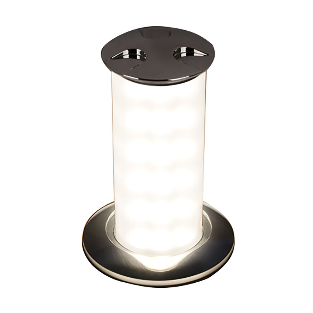 Quick Secret 3W Retractable Lamp w/Automatic Switch IP66 Mirrored Chrome Finish