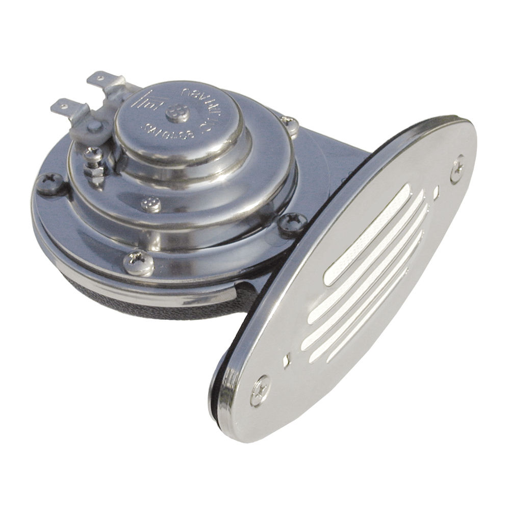 Schmitt Marine Mini Stainless Steel Single Drop-In Horn w/Stainless Steel Grill