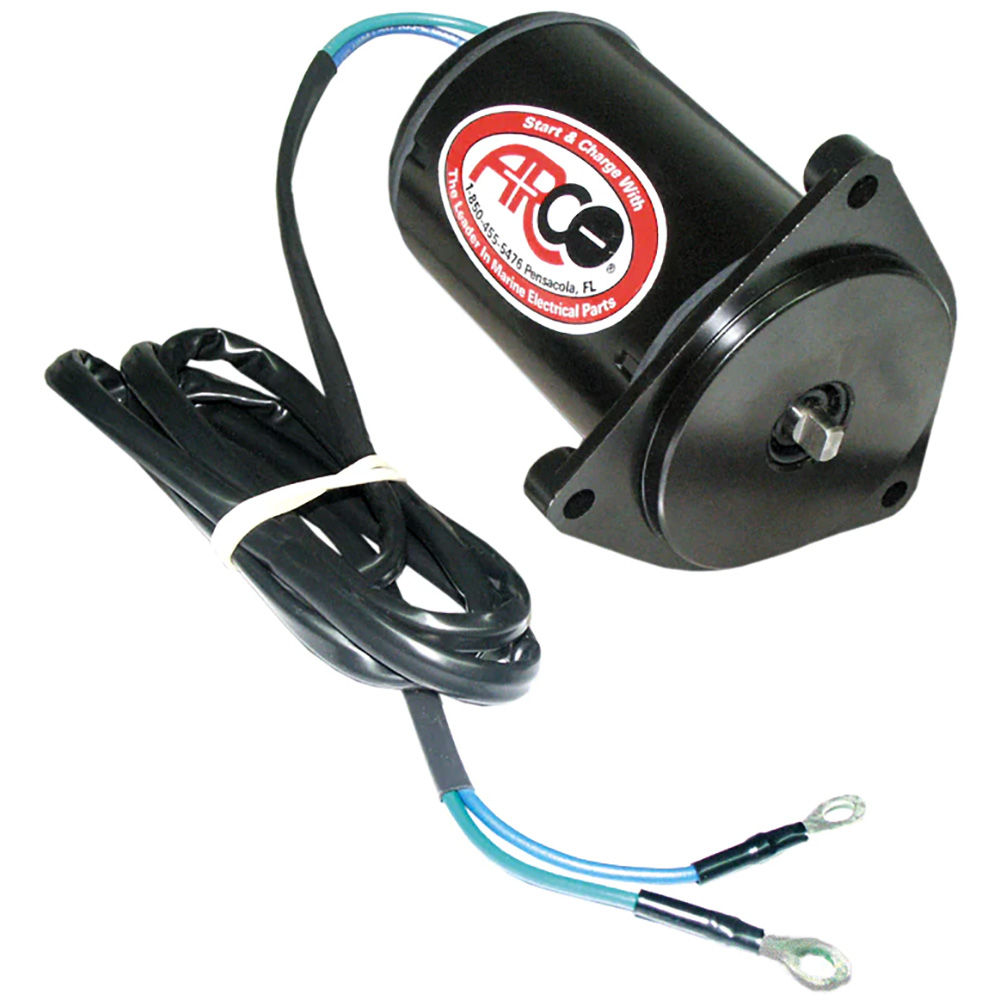 ARCO Marine Replacement Outboard Tilt Trim Motor - Yamaha, 2-Wire, 3 Bolt, Flat