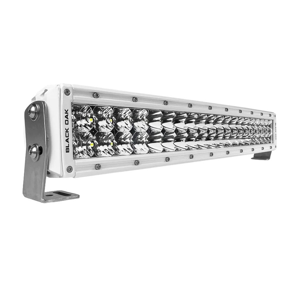 Black Oak Pro Series 3.0 Curved Double Row 20" LED Light Bar - Combo Optics - Wh