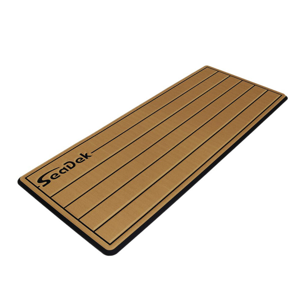 SeaDek 16” x 39" 20mm Dual Density Large Teak Helm Pad w/SeaDek Logo - Brushed T