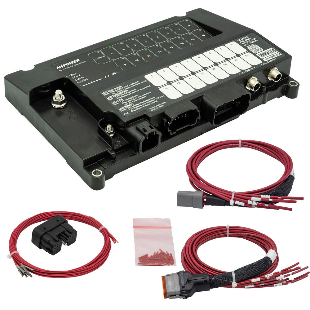 Maretron MPower® 16-Channel DC Load Controller Module w/NMEA 2K w/J1 & J2 Connec