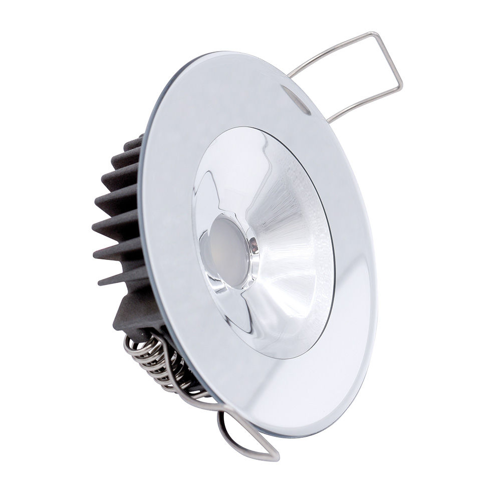Lumitec Illusion Flush Mount LED Down Light - Spectrum RGBW - Warm White - Mirro