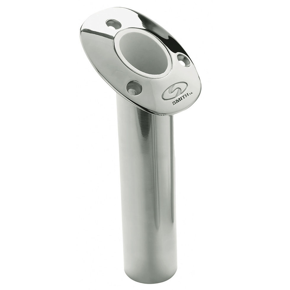 C.E. Smith Flush Mount Rod Holder - 30 Degree & 9" Depth - Stainless Steel - Cas