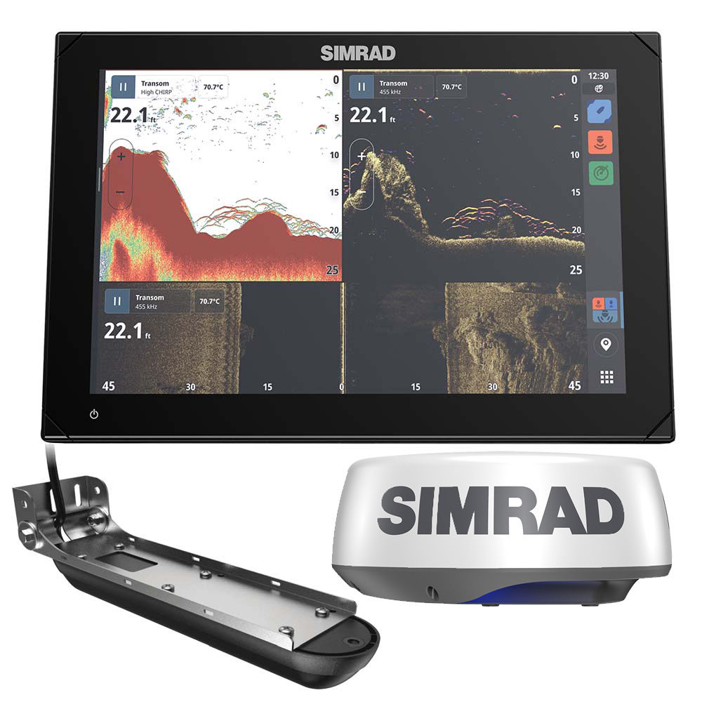 Simrad NSX™ 3012 Radar Bundle - HALO20+ Radar Dome & Active Imaging™ 3-in-1 Tran