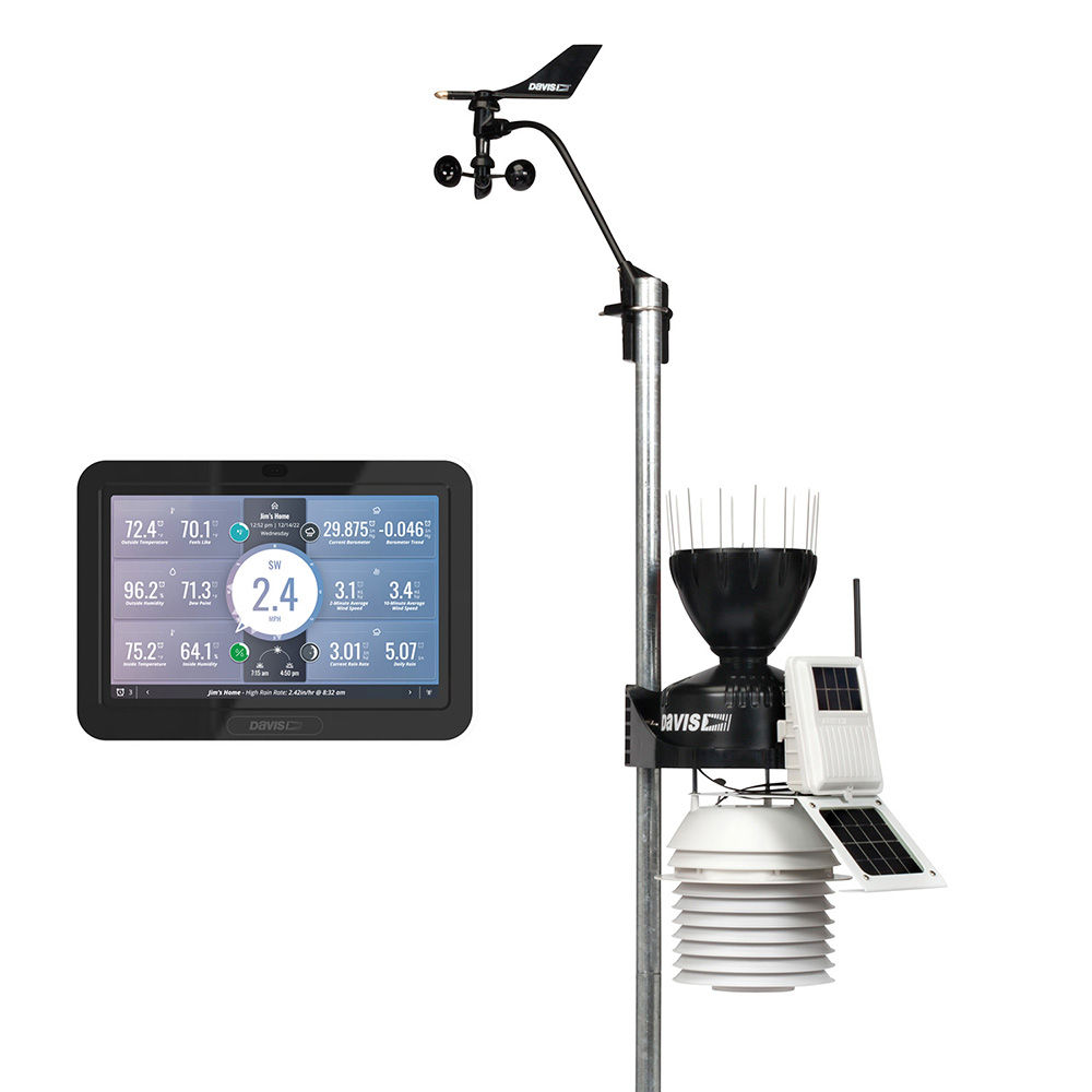 Davis Vantage Pro2 Wireless Weather Station w/WeatherLink Console & 24hr Fan Asp