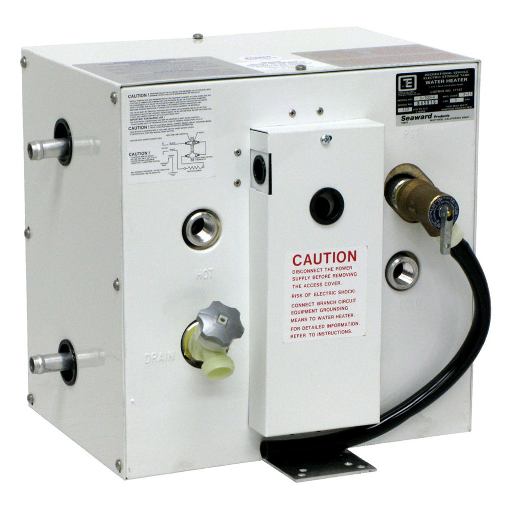 Whale Seaward 3 Gallon Hot Water Heater w/Side Heat Exchanger - White Epoxy - 12