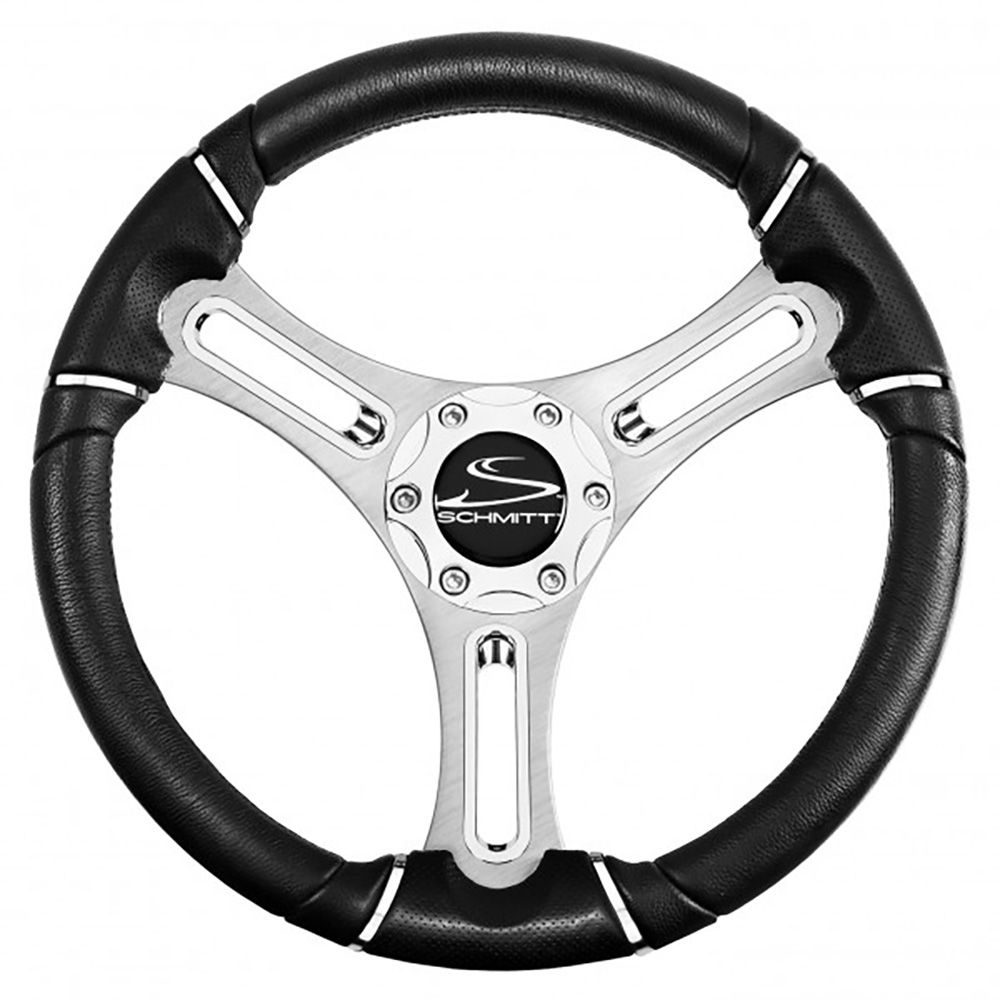 Schmitt Marine Torcello 14" Wheel - 04 Series - Polyurethane Wheel w/Chrome Trim