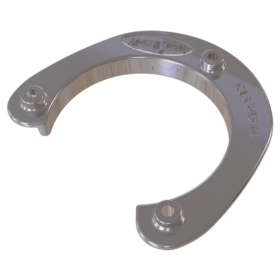 Mate Series Stainless Steel Rod & Cup Holder Backing Plate f/Round Rod/Cup Only