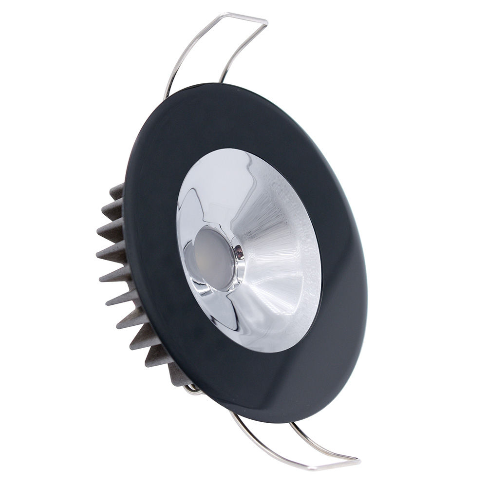 Lumitec Illusion Flush Mount LED Down Light - Spectrum RGBW - Cool White - Black