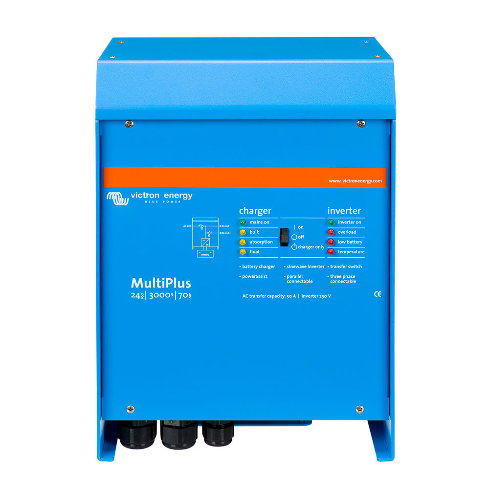 Victron Multiplus Inverter/Charger 24V DC - 3000W - 120V AC w/70AMP Battery Char