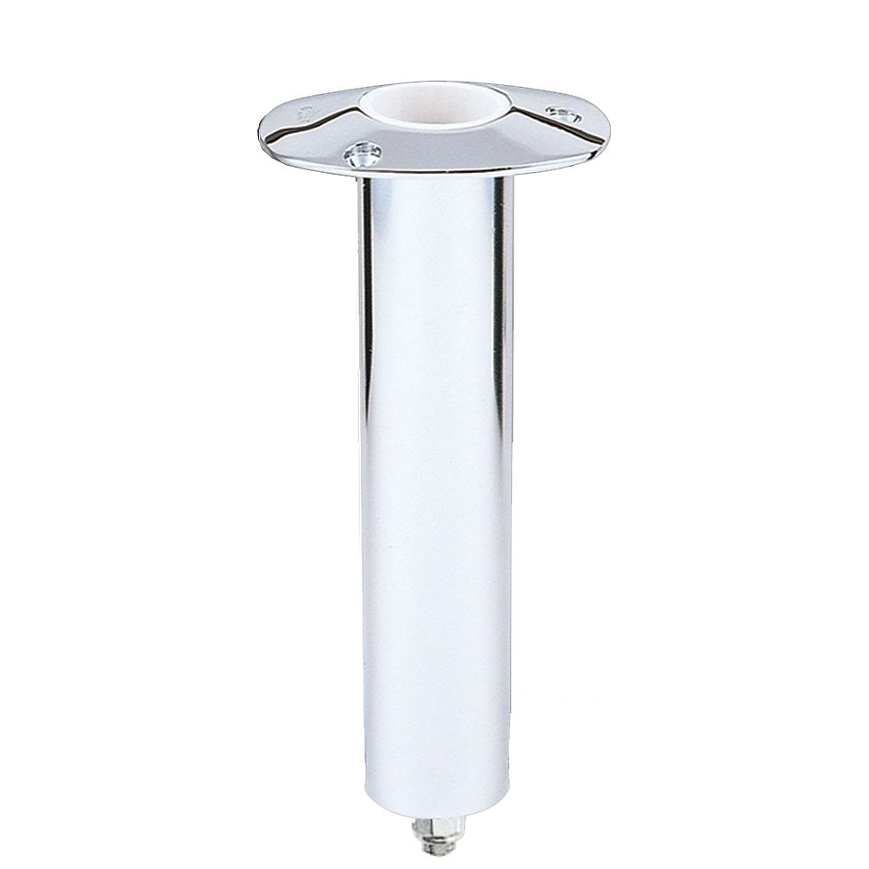 Lee's 0° Stainless Steel Swivel Base Flush Mount Rod Holder 2.25" OD X 10.5" Tub