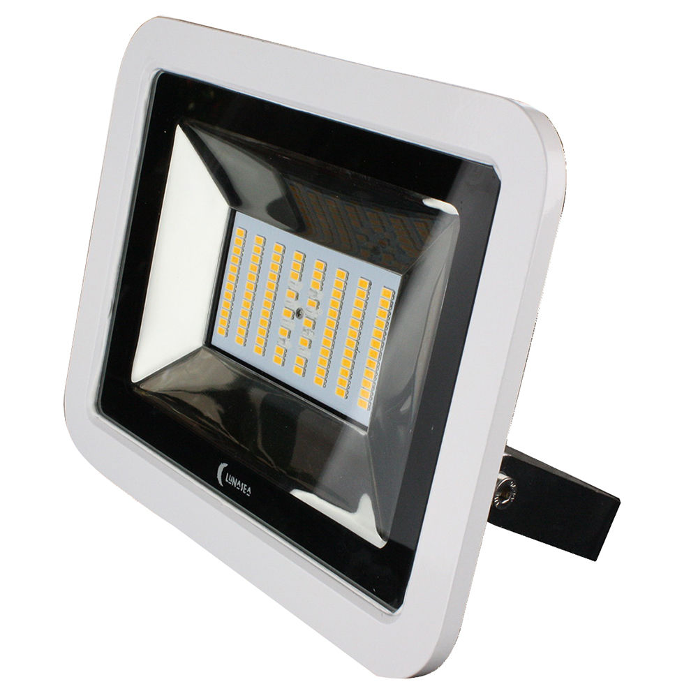 Lunasea 35W Slimline LED Floodlight, 120/240VAC Only, Cool White, 4500 Lumens, 3