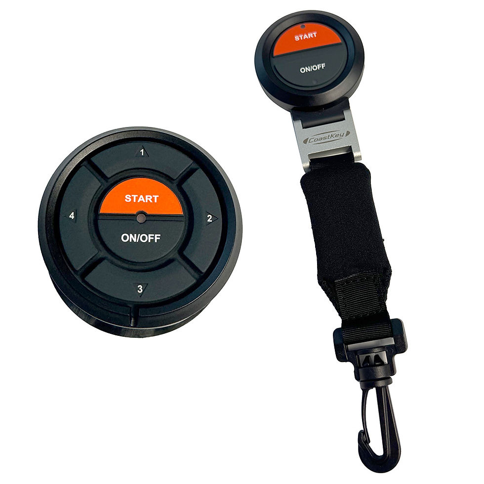 CoastKey Standard Twin Mercury Engine Keyless Ignition w/Keyless Stop/Start, Rem
