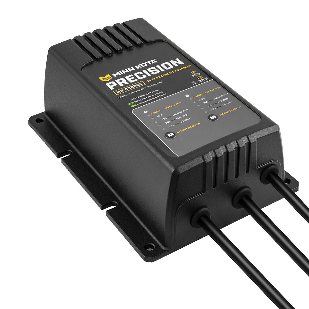 Minn Kota On-Board Precision Charger MK-230 PCL 2 Bank x 15 AMP LI Optimized Cha