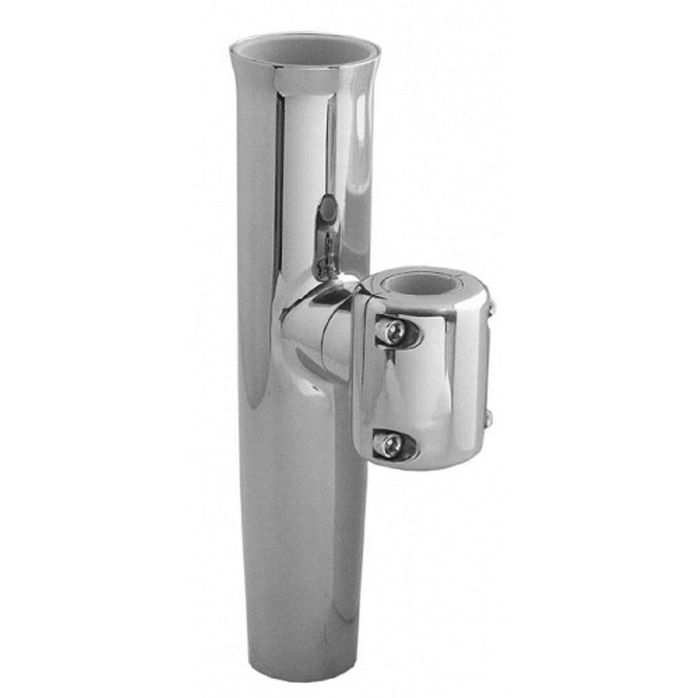 TACO Stainless Steel Clamp-On Adjustable Rod Holder - Fits 7/8" & 1" O.D. Tubin