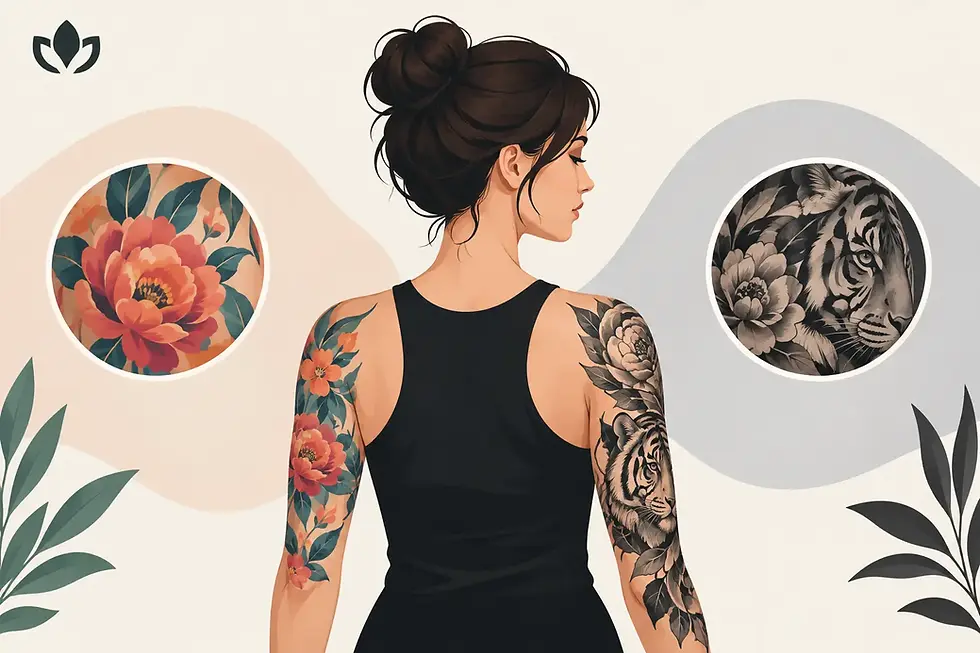 Color Versus Blackwork: Which Tattoo Fits You?