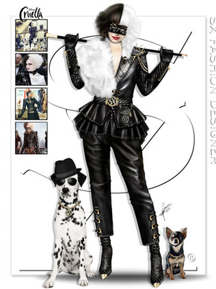 Custom Illustration Samanta X - Cruella