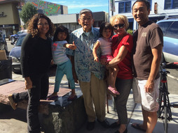 Walking around Japantown San Jose. You never know who you might meet!