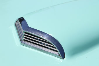 Chrome hood vent detail on classic vehicles for sale