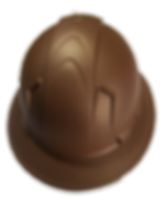 full brim hard hat - copper