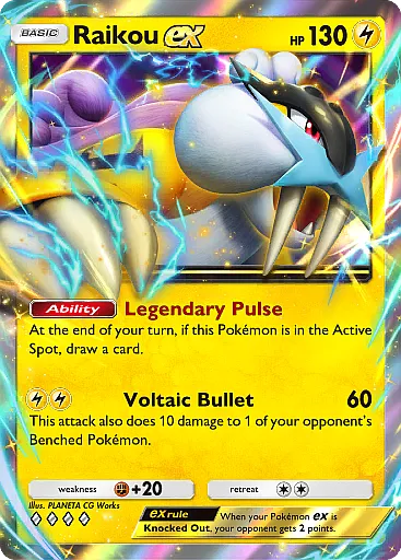Raikou ex, full art, Secluded Springs