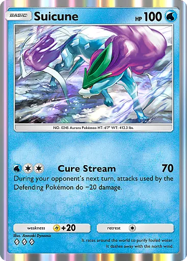 Suicune ex, full art, Secluded Springs