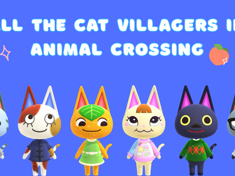 all the cat villagers in animal crossing