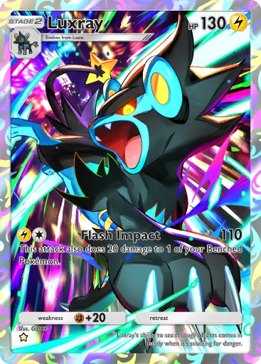 Luxray, Full Art, Mega Rising