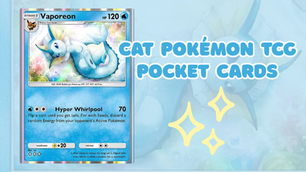 all the pokemon trading card game cat cards vaporeon