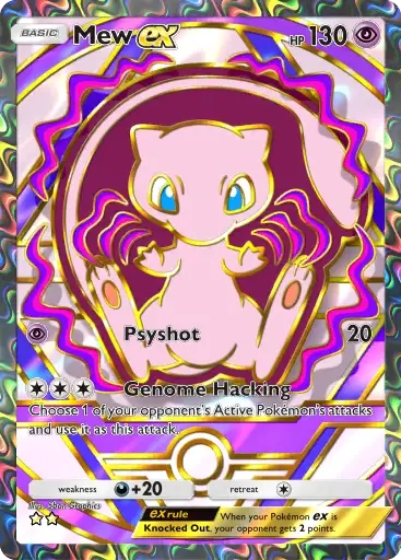 Mew ex, Special Art Rare, Deluxe Pack: ex