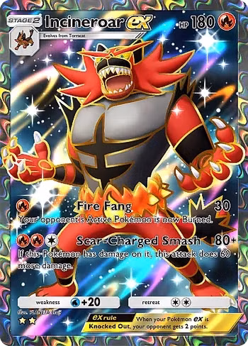 Incineroar ex Full Art, Celestial Guardians