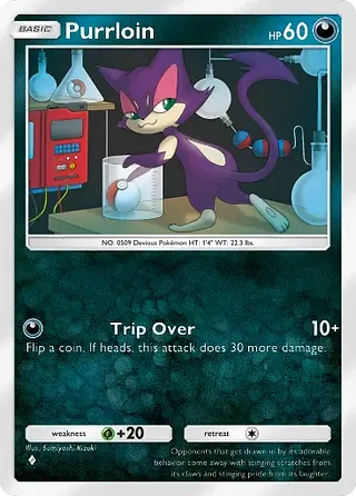 Purrloin Pokemon Pocket TCG Crimson Blaze