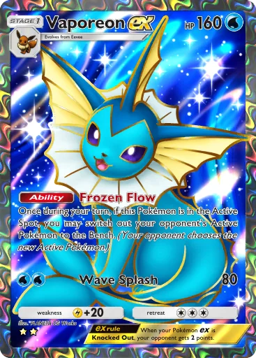 Vaporeon ex full art, Pulsing Aura