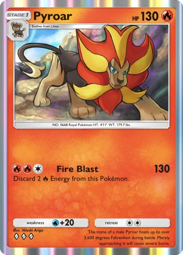 Pyroar, Mega Rising