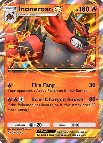 Incineroar ex, Celestial Guardians