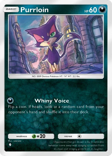 Purrloin Pokemon TCG Pocket Fantastical Parade